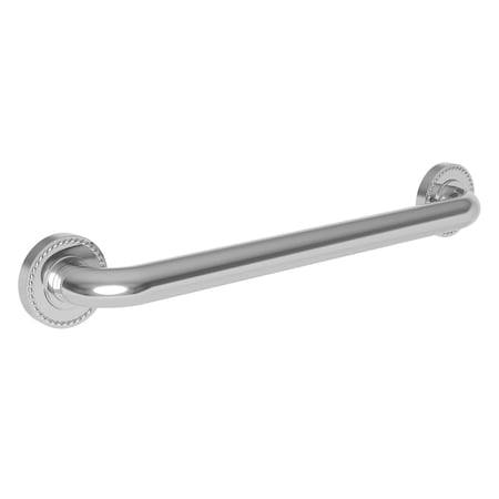Newport Brass 21" L, Two Post, Solid Brass, 18" Grab Bar in Aged Brass, Aged Brass 1020-3918/034